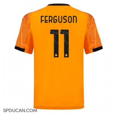 Muški Nogometni Dres AS Roma Evan Ferguson #11 Gostujuci 2025-26 Kratak Rukav Muški Nogometni Dres AS Roma Evan Ferguson #11 Gostujuci 2025-26 Kratak Rukav